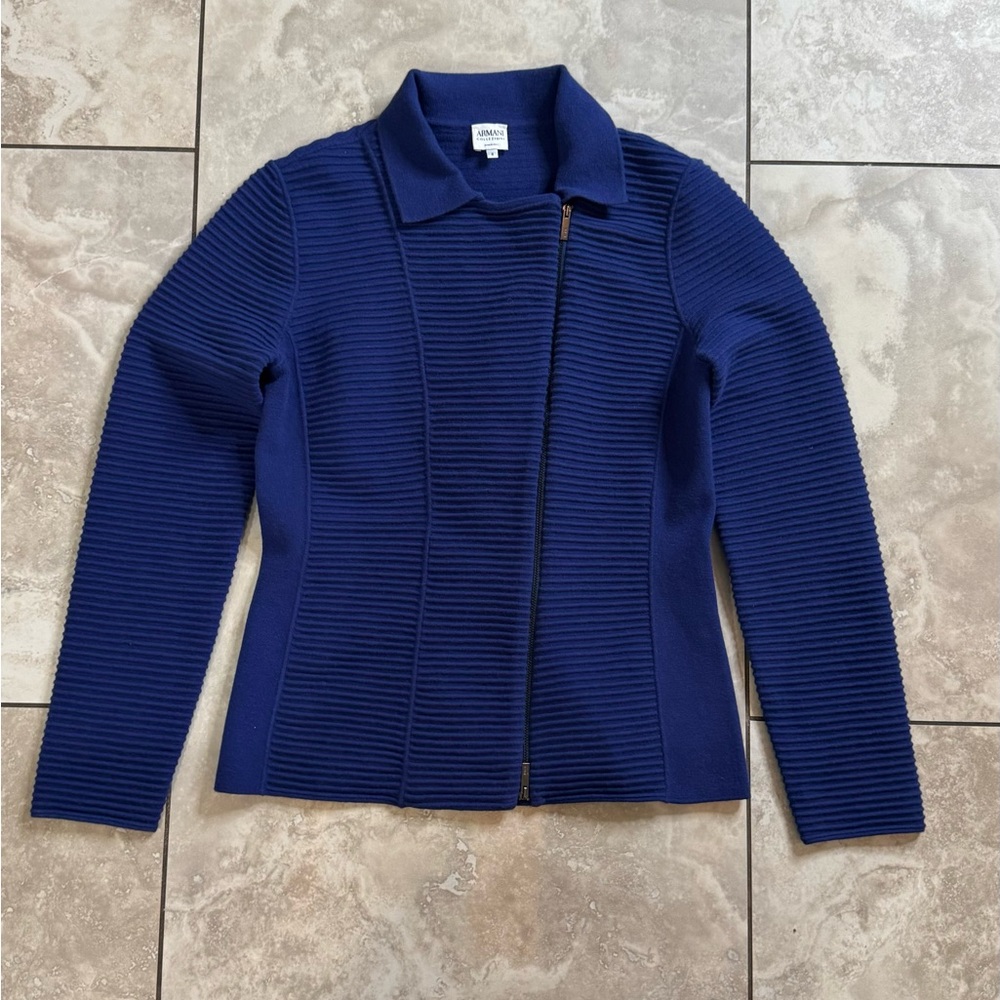 Armani Collezioni Royal Blue Full Zip